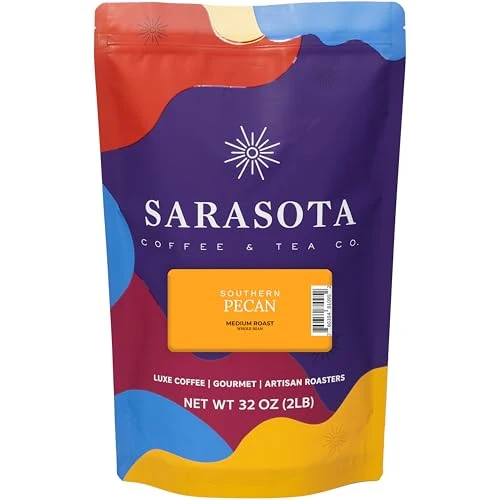 Genuine 2 lb Southern Pecan Whole Bean Coffee 32 Ounce Efficient