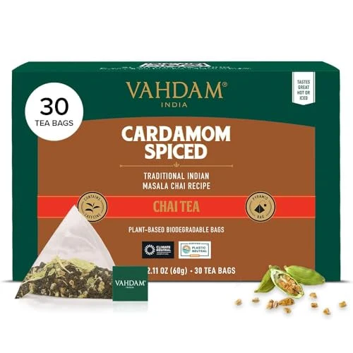 Efficient Cardamom Chai Teabags 30 Count Pure