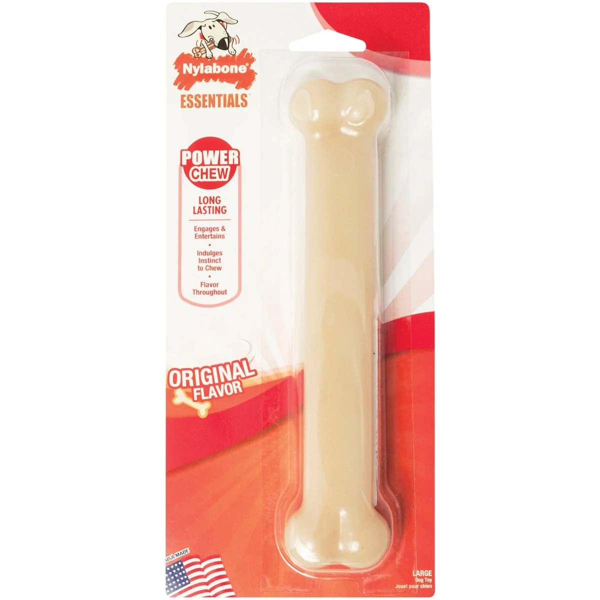 Selected Nylabone Essentials Power Chew Bone Large Dog Toy Solid