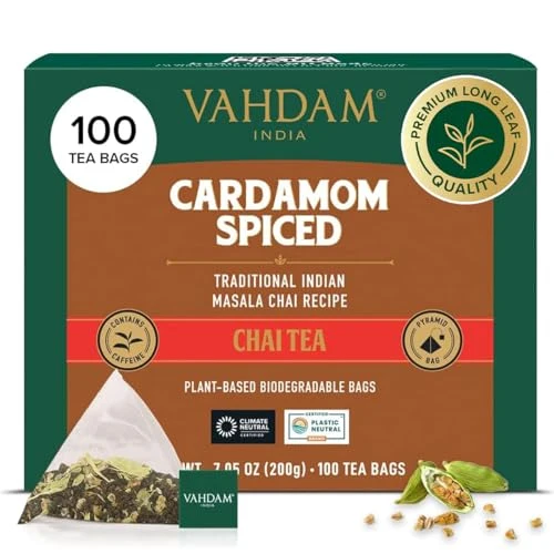 Clean Cardamom Chai Tea Bags 100 Count Excellent