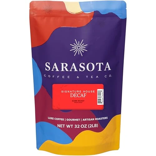 Contemporary 2 lb Decaf Dark Roast Whole Bean Coffee 32 Ounce High-Performance