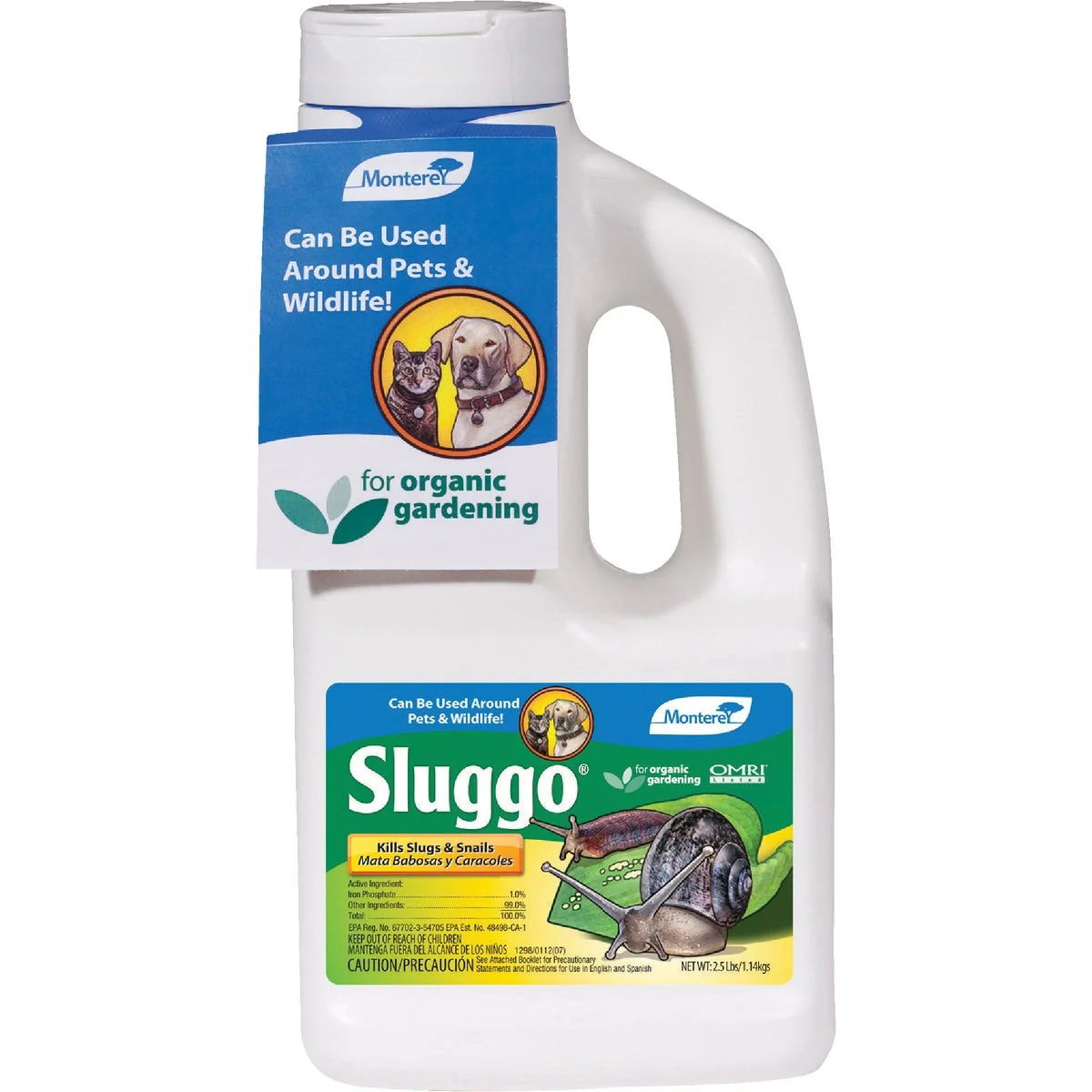 Flexible Monterey Sluggo 2-1 2 Lb. Ready To Use Granules Organic Slug Snail Killer Professional