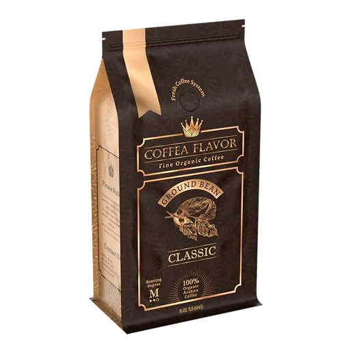 Consistent Organic Ground Coffee Medium Roast 16 Ounce Elegant