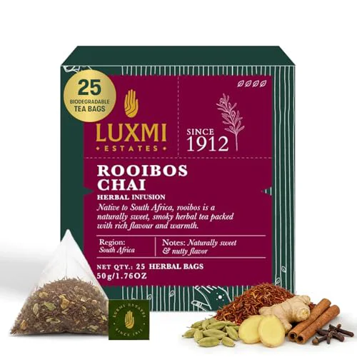 High-Grade Estates Rooibos Chai Herbal Tea 25 Count Trusted