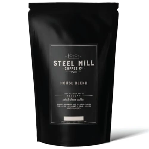 Natural House Blend Medium Roast Whole Bean Coffee 12 Ounce Fine Crafted