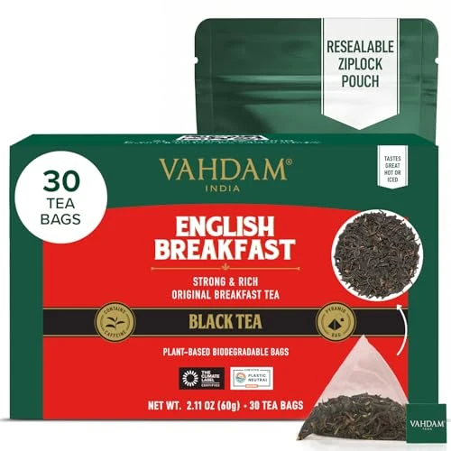 Recyclable English Breakfast Tea 30 Count Expertly Made