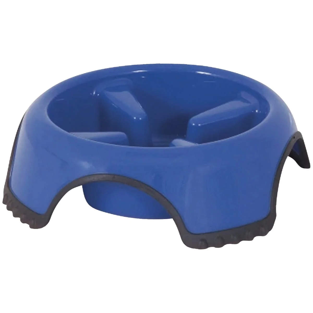 Certified Aspen Pet Skid Stop Plastic Round Large Slow Feed Pet Food Bowl Stylish