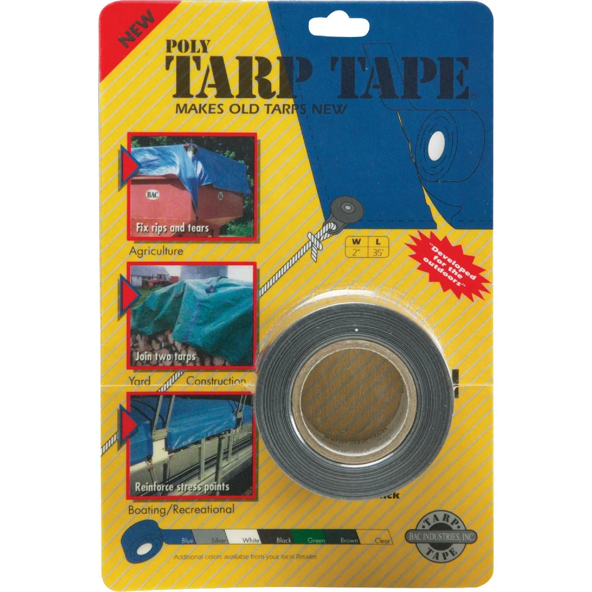 Healthy Gosport 35 Ft. x 2 In. Silver Tarp Repair Tape Original Design