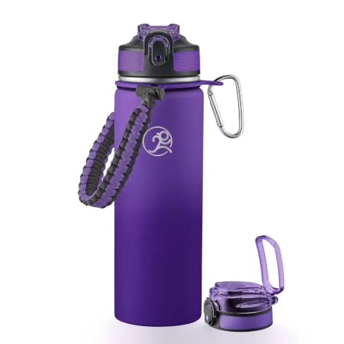 Organic 24oz Insulated Stainless Steel Travel Water Bottle Fast