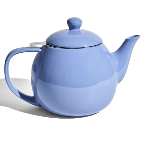 Elite Porcelain Teapot 27 oz with Infuser for Loose Leaf Tea Stylish