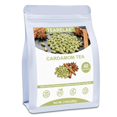Exclusive Cardamom Tea Bags 40 Count Environmentally Friendly