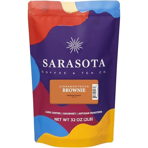 Organic 2 lb Cinnamon Pecan Brownie Ground Coffee 32 Ounce First-Class
