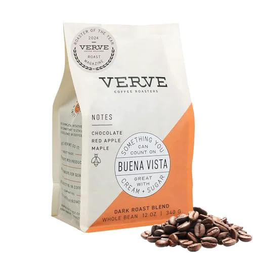 Organic Buena Vista Dark Roast Whole Bean Coffee 12 Ounce Modern