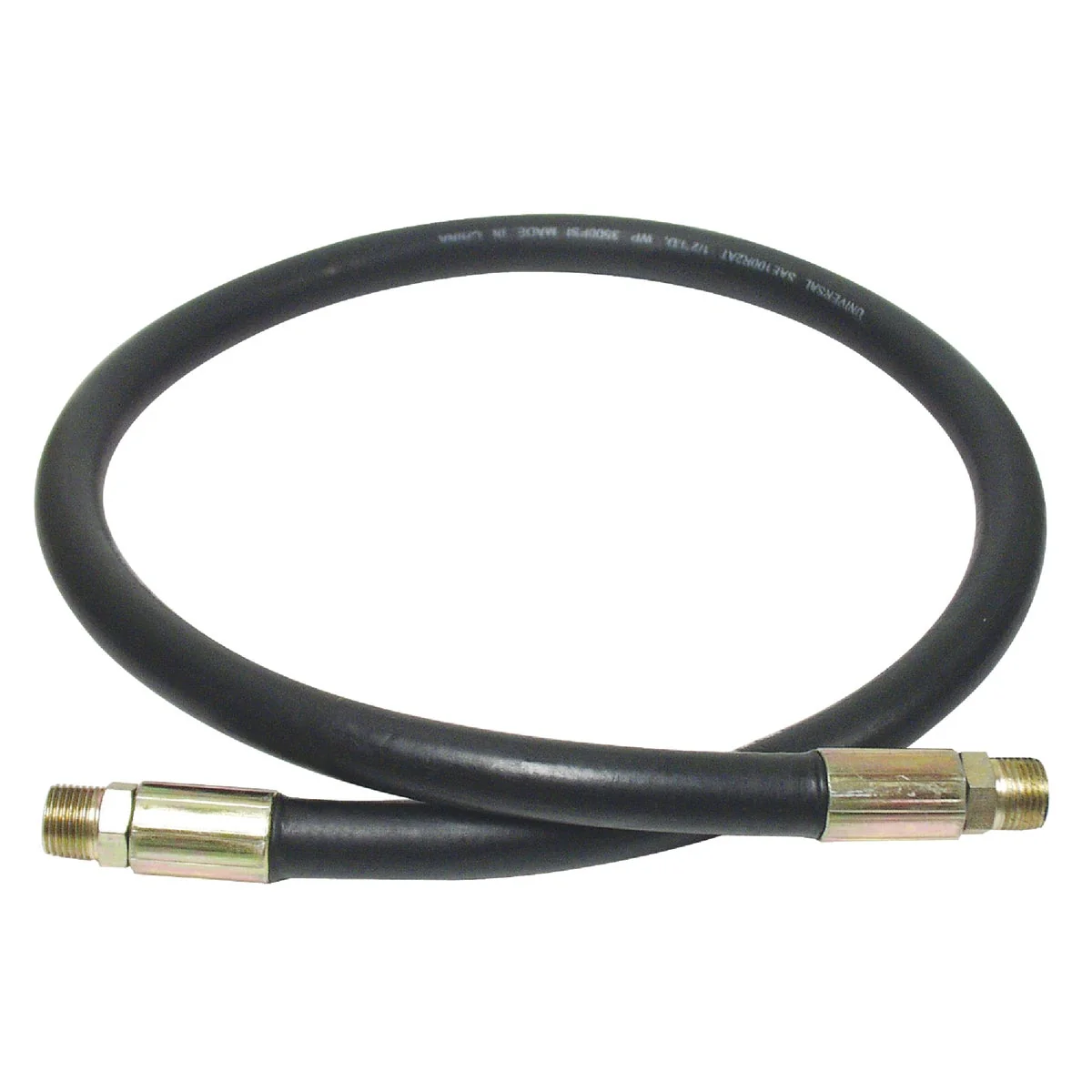 Original Apache 3 8 In. x 24 In. Male to Male Hydraulic Hose High-Quality