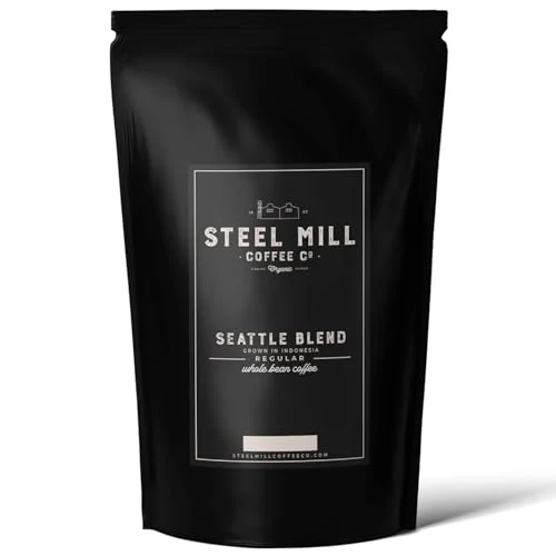 Elegant Seattle Blend Dark Roast Whole Bean Coffee 32 Ounce Superior
