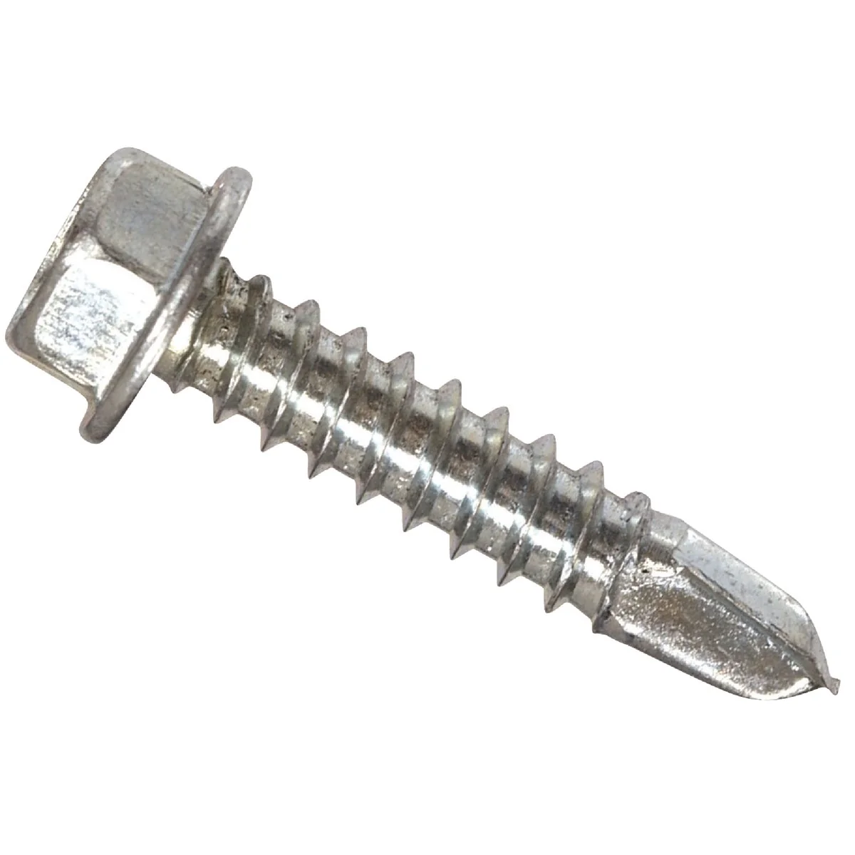 Sophisticated Hillman 8 – 18 x 1-1 2 In. Hex Washer Head Self-Drilling Sheet Metal Screw 100 Ct. Natural