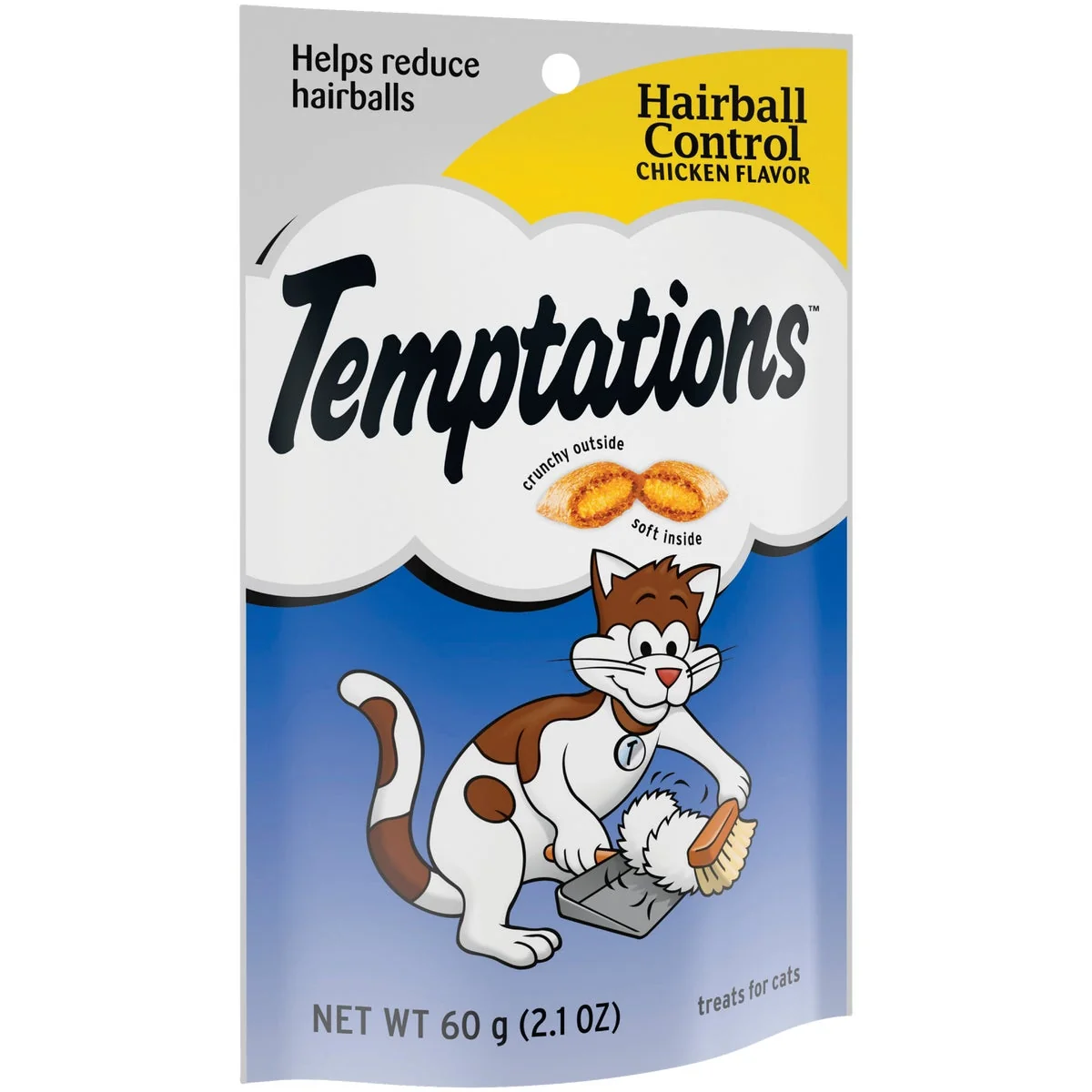 Efficient Temptations Hairball Control Chicken 2.1 Oz. Cat Treats High-End
