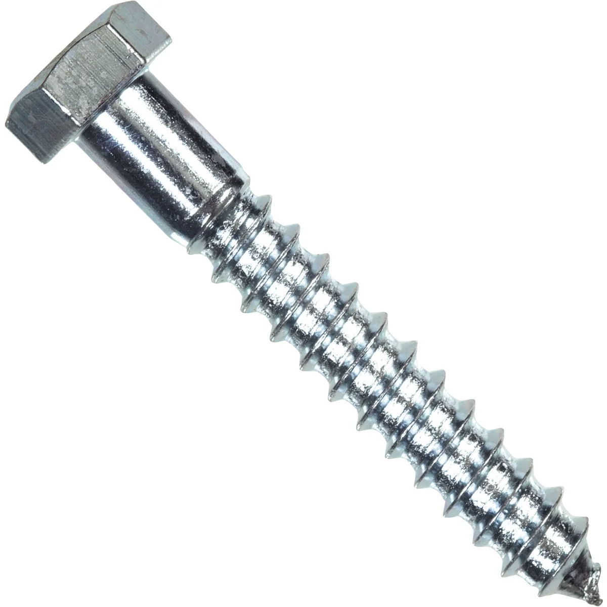Versatile Hillman 1 4 In. x 1-1 4 In. Zinc Hex Lag Screw 100 Ct. Eco-Friendly