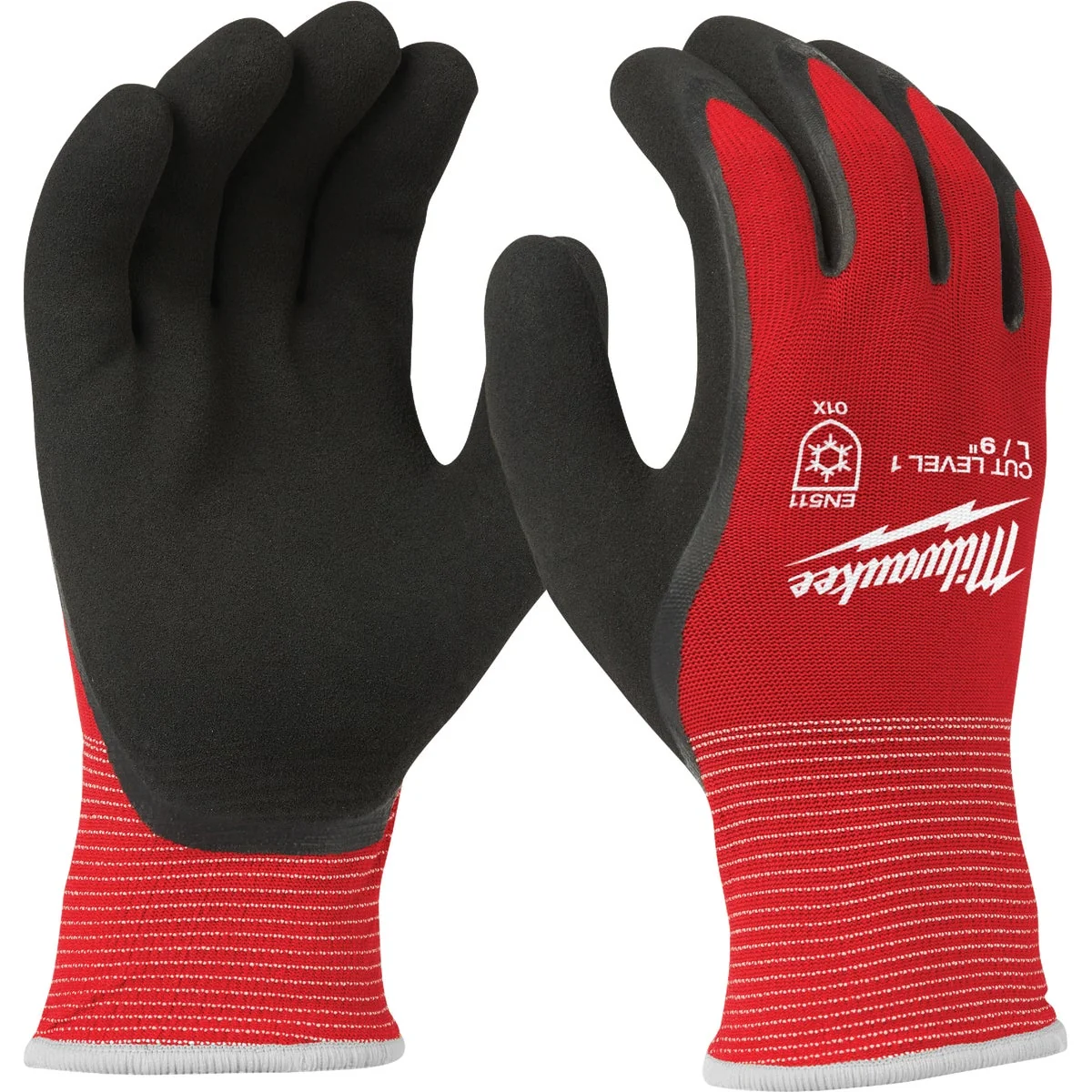 World-Class Milwaukee Unisex L Latex Coated Cut Level 1 Insulated Work Glove Safe