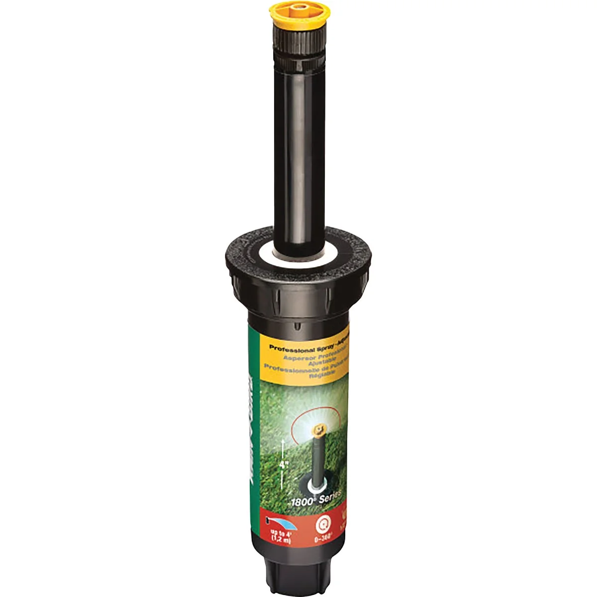 Quality Rain Bird 4 In. Full Circle Adjustable 4 Ft. Rotary Sprinkler with Pressure Regulator User-Friendly