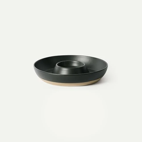 Classic Mora Ceramic Chips and Dip Serving Tray High-End