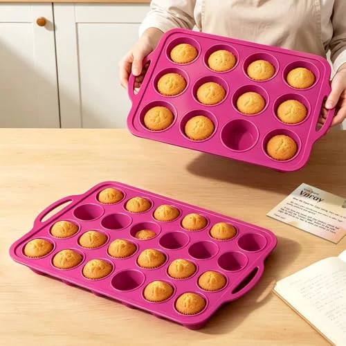 Solid Silicone Mini Muffin Tin Set 2 Count Smart