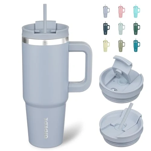 Professional 30 oz Insulated Tumbler with Handle Straw High-Quality