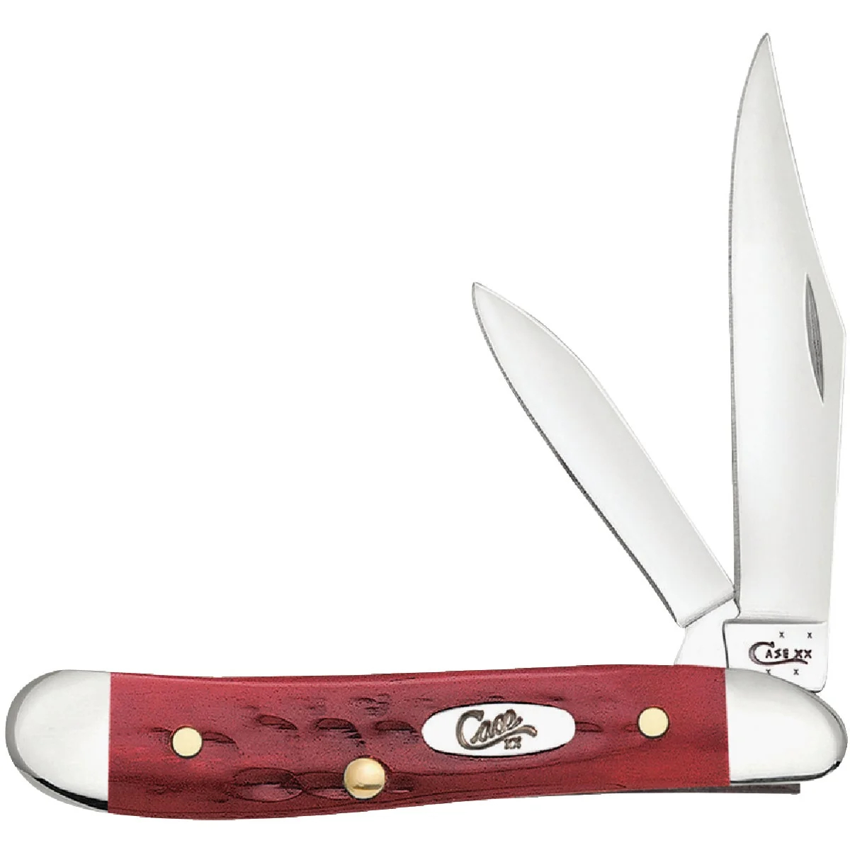 Reusable Case Pocket Worn Peanut 2.1 In. 1.53 In. Folding Knife Traditional