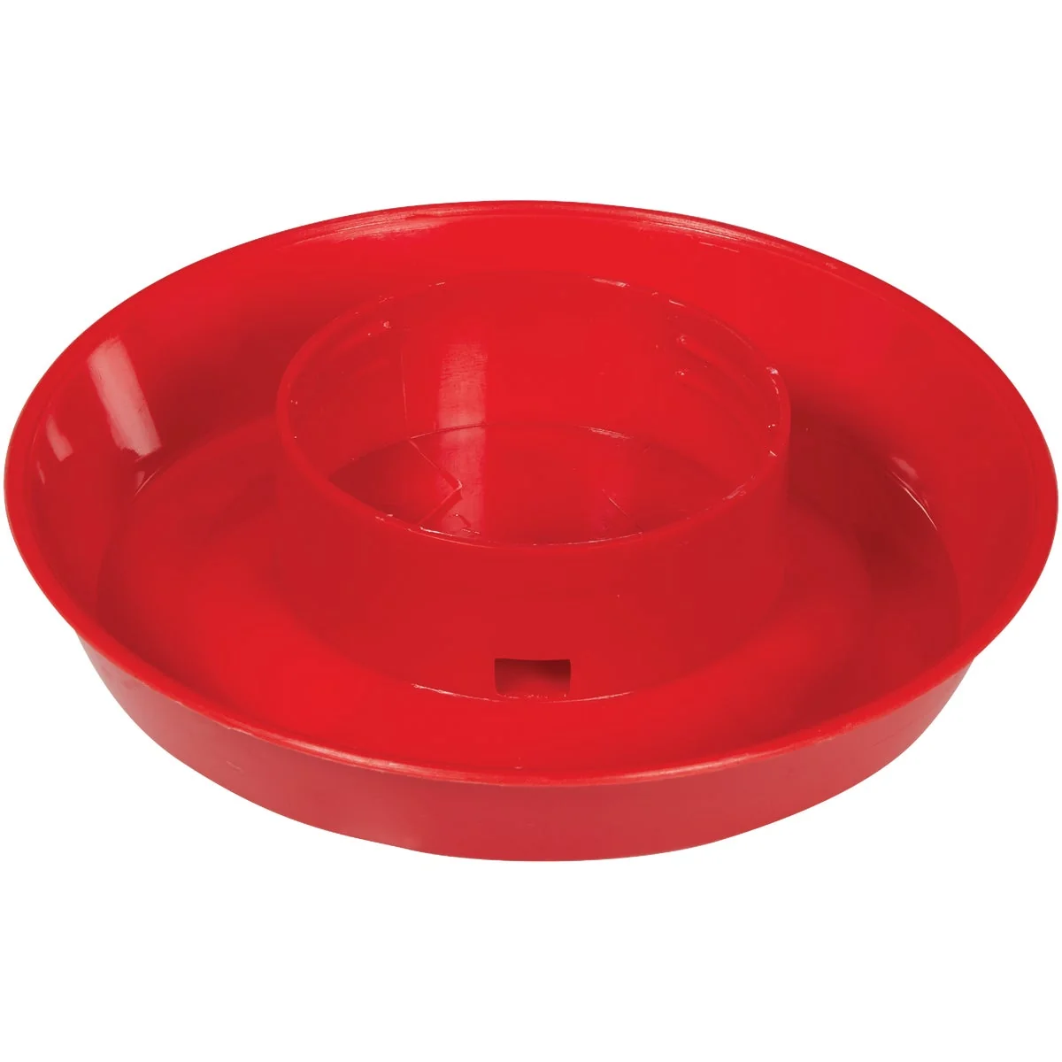 Lightweight Farm-Tuff 1 Qt. Screw-On Red Polypropylene Poultry Waterer Base Crafted