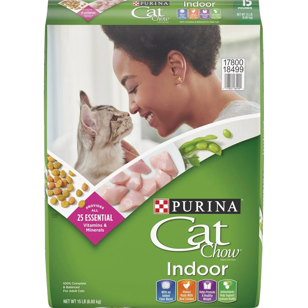 Detailed Purina Cat Chow Indoor Formula 15 Lb. Chicken Flavor Adult Dry Cat Food Organic