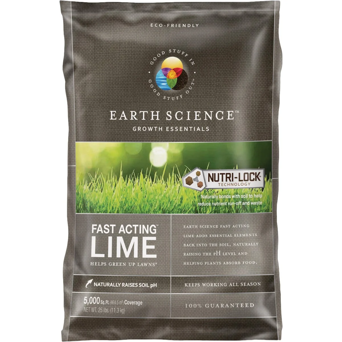 Sophisticated Earth Science Fast Acting 25 Lb. 5000 Sq. Ft. Coverage Lime Recyclable