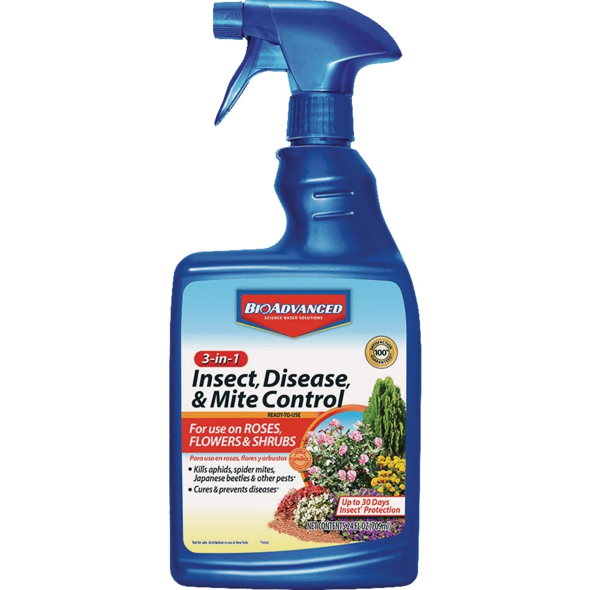 BioAdvanced 3-In-1 24 Oz. Ready To Use Trigger Spray Insect Disease Killer Fine Crafted