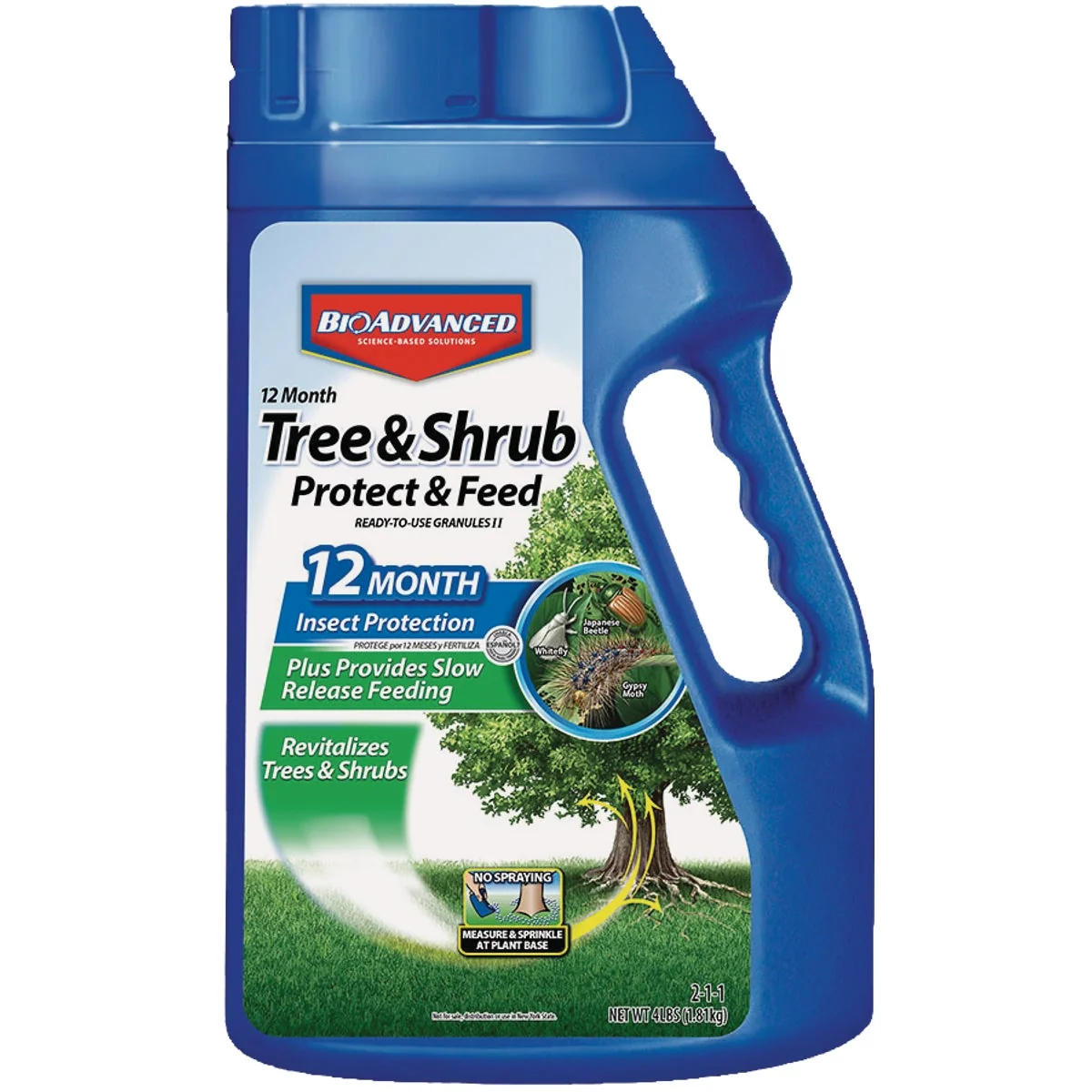 Elegant BioAdvanced 4 Lb. Ready To Use Granules Tree Shrub Protect Feed Insect Killer Comfortable