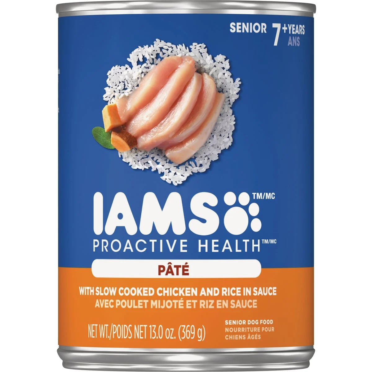 Contemporary IAMS Proactive Health Chicken Rice Pate Senior Dog Food 13 Oz. Durable