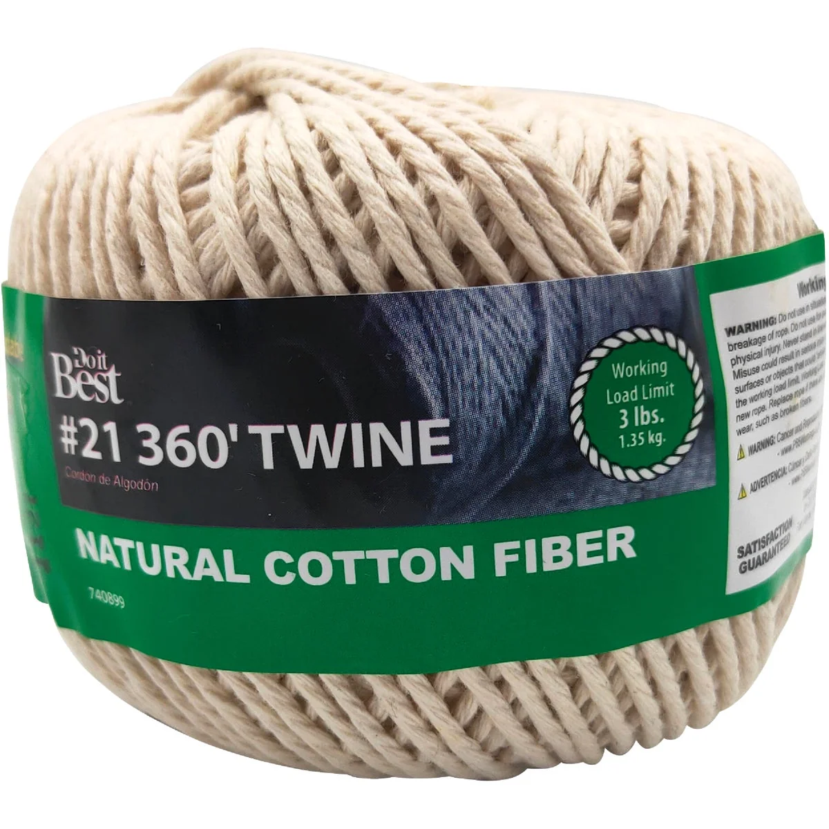 Clean Do it 21 x 360 Ft. Natural Cotton Twine Certified