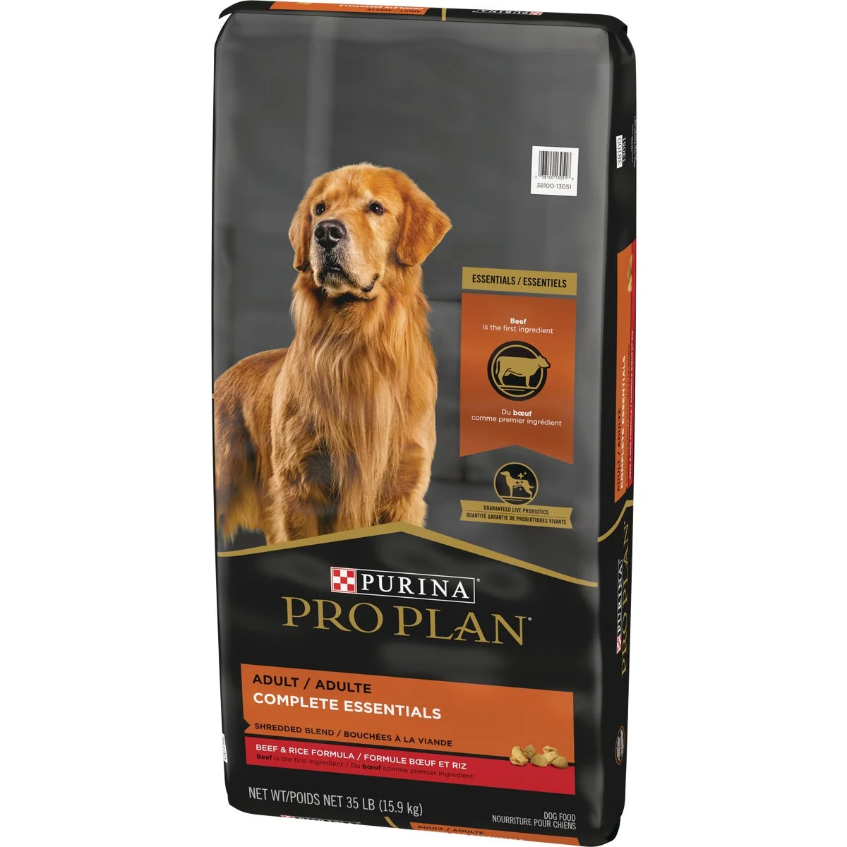 Organic Purina Pro Plan Shredded Blend 35 Lb. Beef Rice Flavor Adult Dry Dog Food Pure