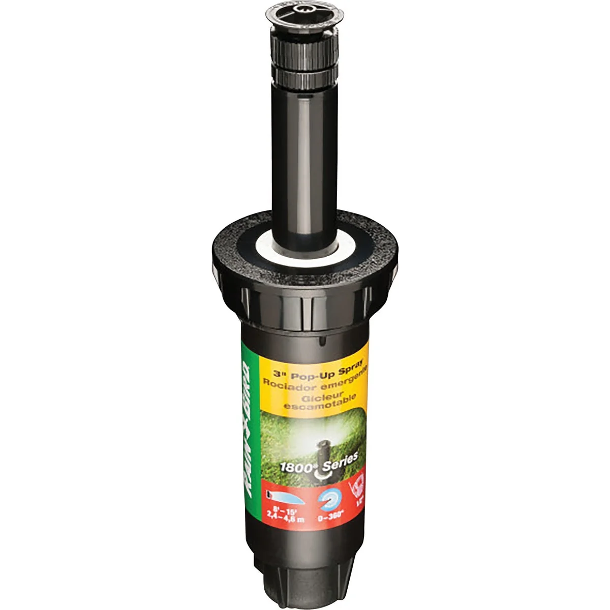 Specialty Rain Bird 3 In. Full Circle Adjustable Pop-Up Head Sprinkler with Pressure Regulator Natural