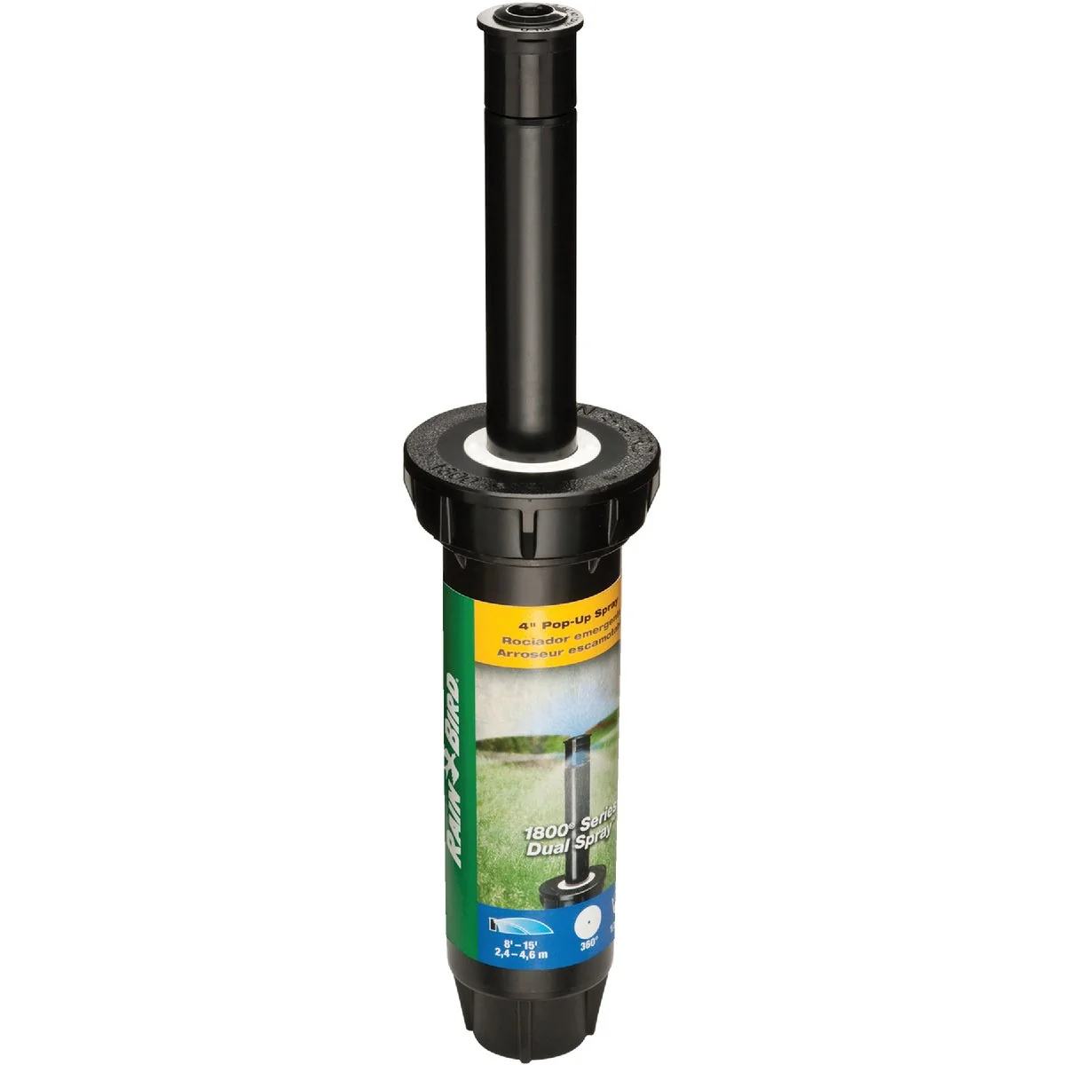 Traditional Rain Bird 4 In. Full Circle Dual Spray Pop-Up Head with Pressure Regulator Clean