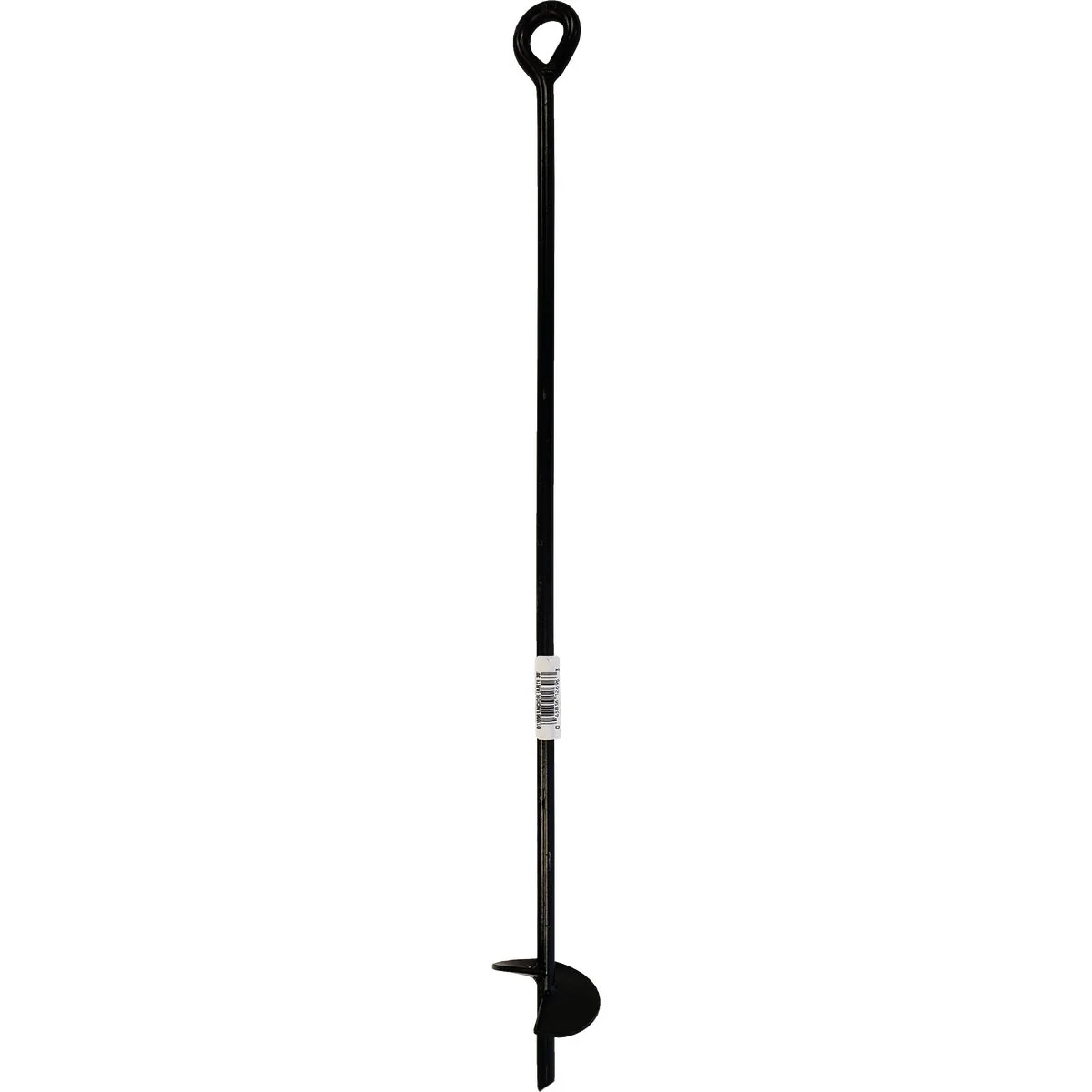 Refined Midwest Air Tech 3 In. x 30 In. Black Steel Screw-In Earth Anchor Practical