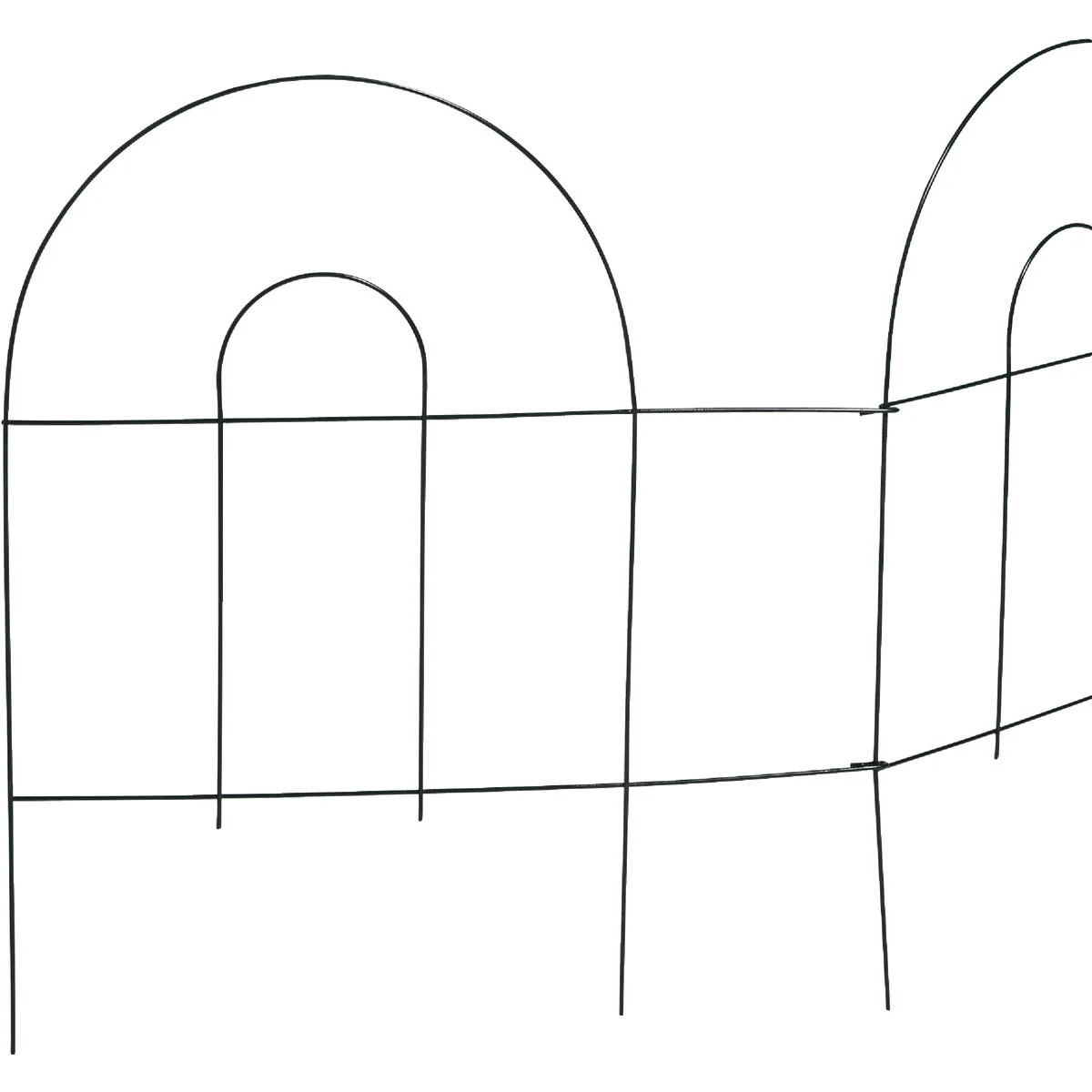 Breathable Garden 8 Ft. Powder-Coated Green Wire Folding Fence Recyclable