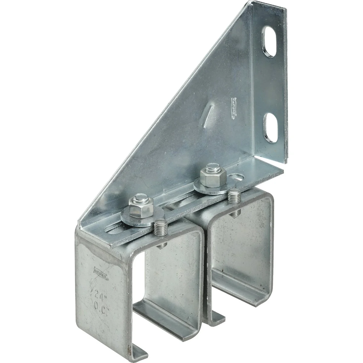 Artisan National DP51MS2 Galvanized Double Splice Box Rail Barn Door Bracket Solid