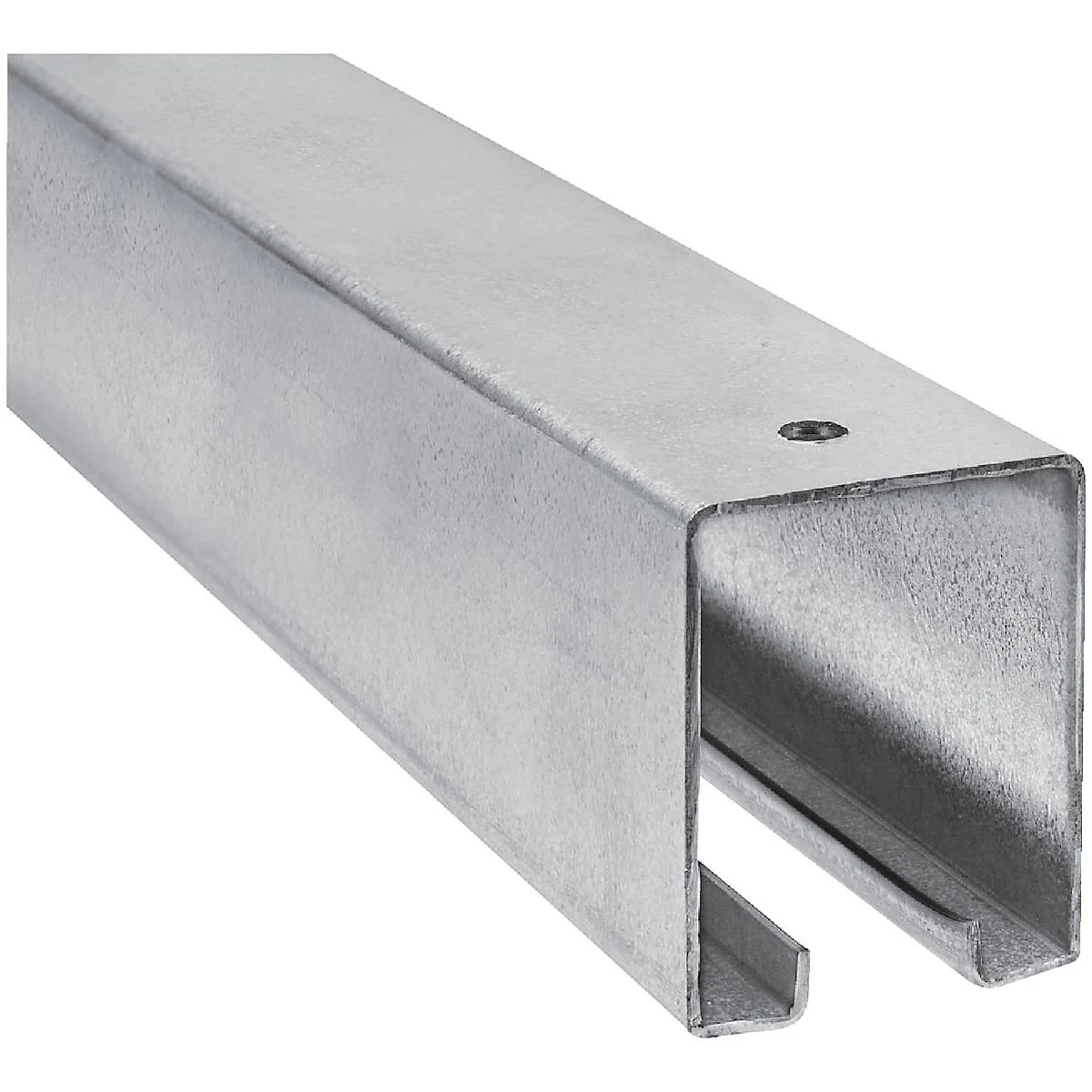 Consistent National 5116 8 Ft. Galvanized Box Rail Barn Door Rail Refined