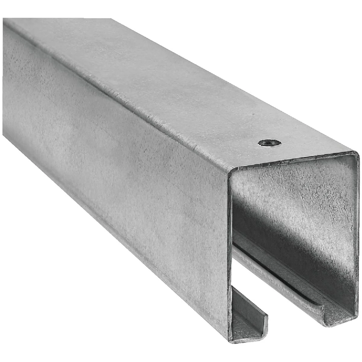 Smooth National 5116 12 Ft. Galvanized Box Rail Barn Door Rail Stylish