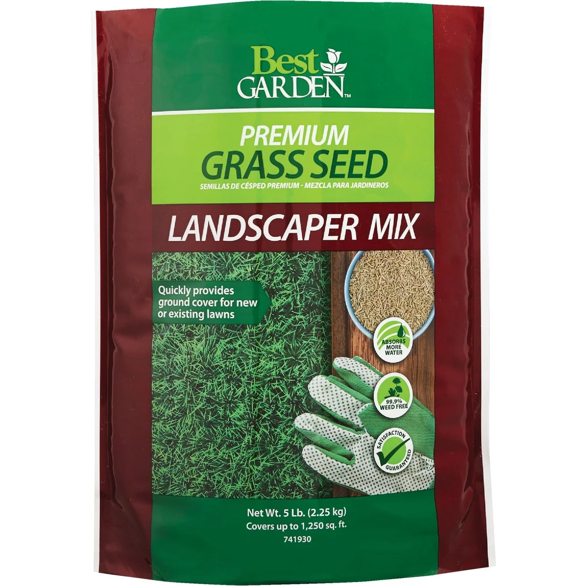 Fine Garden 5 Lb. 750 Sq. Ft. Coverage Sun to Partial Shade Grass Seed Genuine