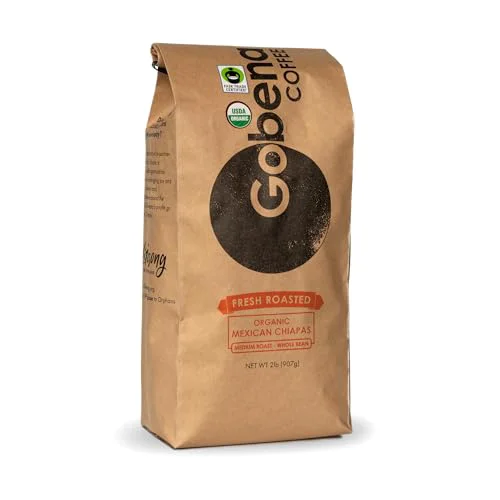 Premium Coffee 2lb Fair Trade Organic Mexican Chiapas Whole Bean Medium Roast 32 Ounce Artisan
