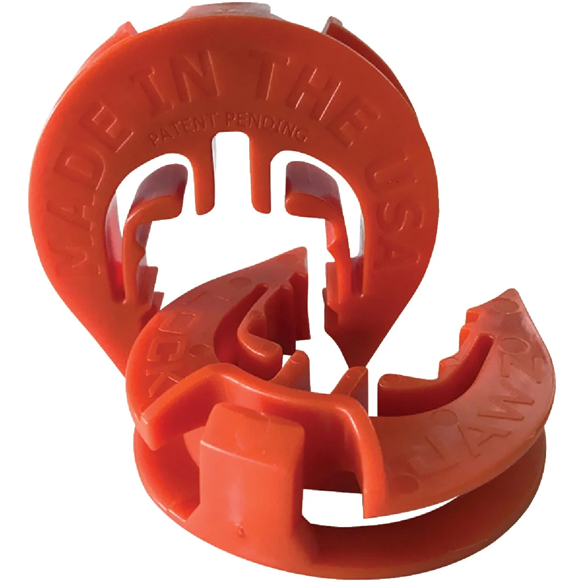 Expertly Made LockJawz Corner In-Line Orange HDPE T-Post Electric Fence Insulator 25-Pack Fast
