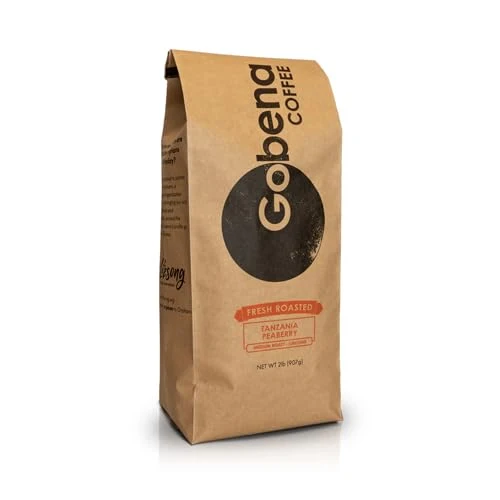 Stylish Coffee 2lb Tanzanian Peaberry Ground Medium Roast 32 Ounce Enhanced