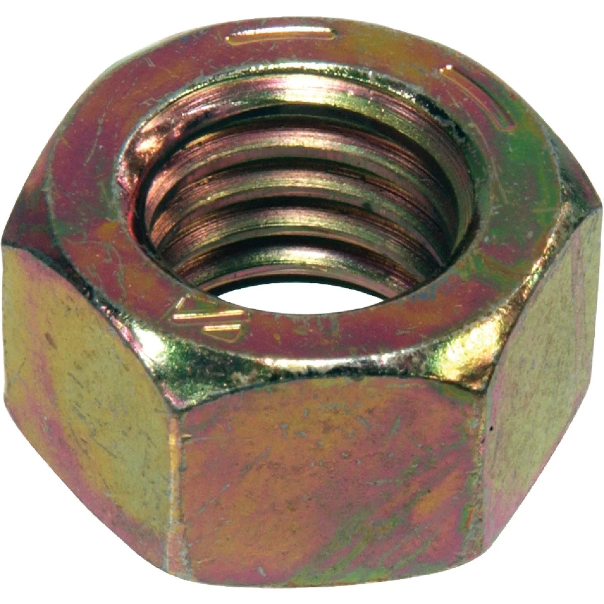 Classic Hillman 1 4 In. 20 tpi Grade 8 Yellow Dichromate Hex Nuts 100 Ct. Superior