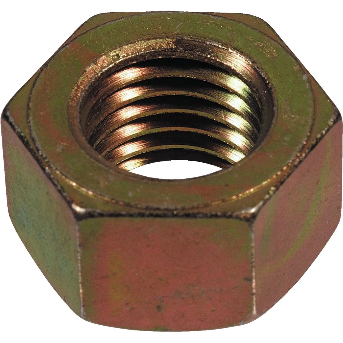 Selected Hillman 3 8 In. 16 tpi Grade 8 Yellow Dichromate Hex Nuts 100 Ct. Pure