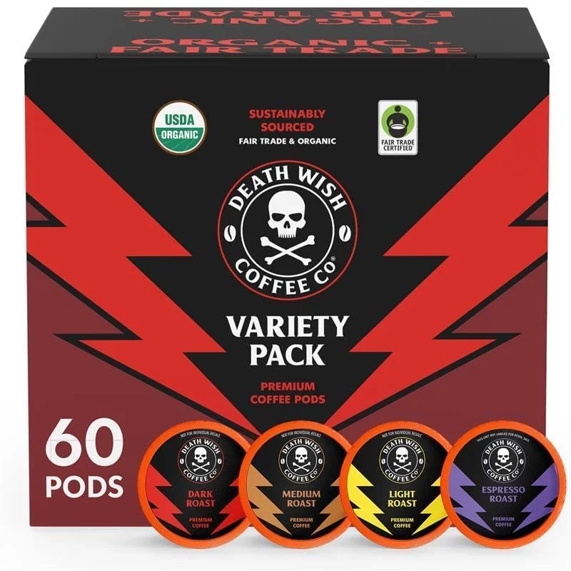 Natural Mixed Roast Variety Pack Coffee Pods 60 Count Professional